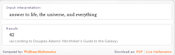 The meaning of life